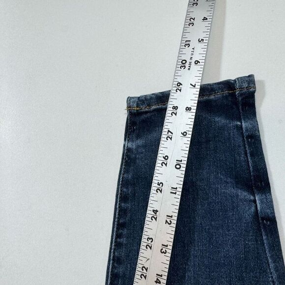 Judy Blue Jeans Womens 31 Medium Blue Skinny Denim Button Zipper Fly - Picture 2 of 10